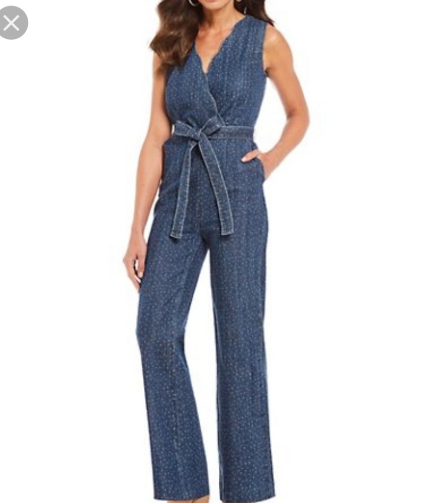 NWT Sleeveless Westward Canyon Dark Wash Jumpsuit